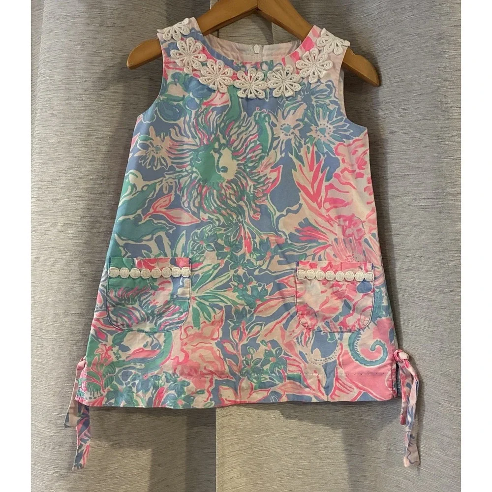 Lilly‎ Pulitzer Baby Lilly Shift Dress Swizzle In Size 2